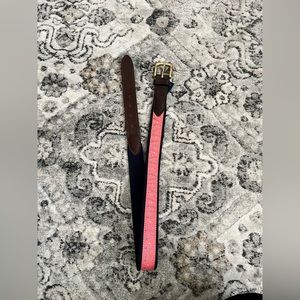 Vineyard Vines Canvas and Leather Golf Club Belt Size 32